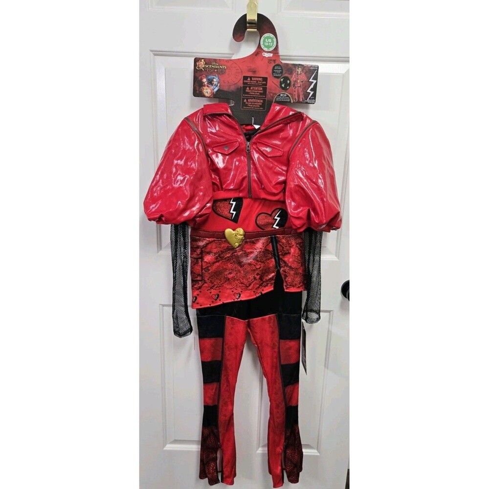 Disguise Girls' Disney's Descendants Rise of Red Deluxe Red Costume Kid Large